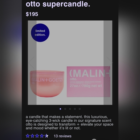 MALIN AND GOETZ SUPERCANDLE - NEW - Picture 5 of 6